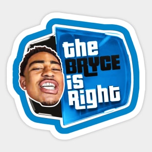 THE BRYCE IS RIGHT CAROLINA Sticker